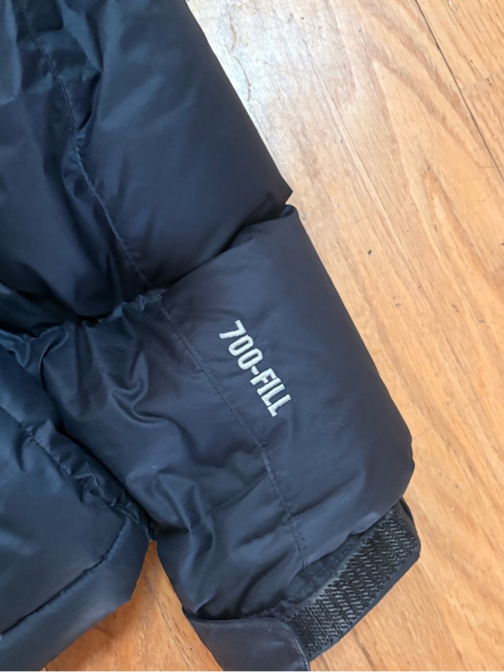 Marmot Black Quilted Hooded Down Jacket - Picture 2 of 4